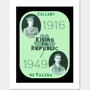 Rising to Republic: for a United Ireland (green) Posters and Art